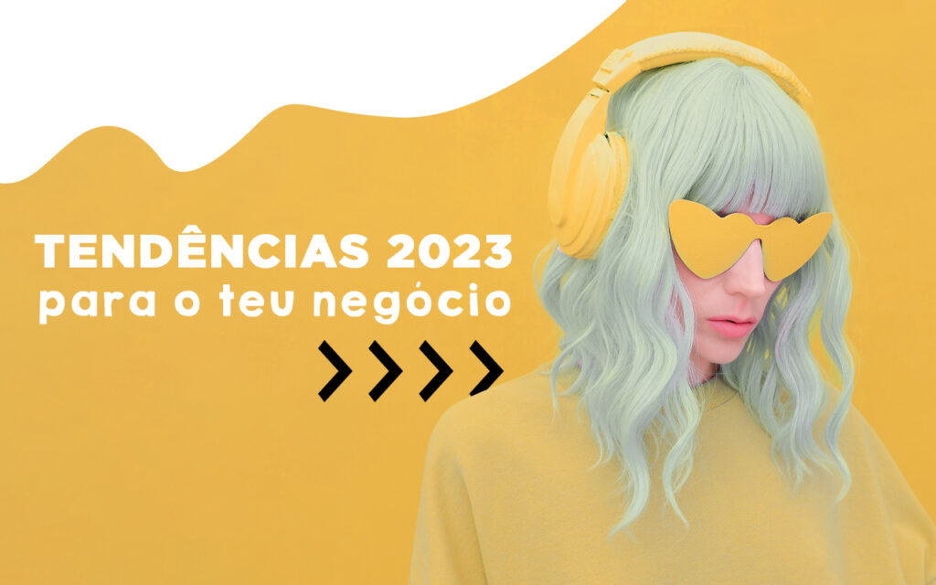 tendências mulher de amarelo com headphones